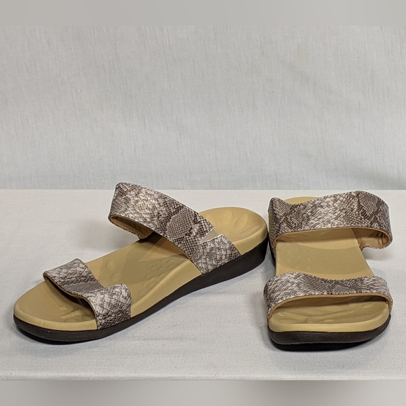 NEW Megnya Womens Plantar Fasciitis Walking Slides Orthotic Sandals Sz 9 - Picture 3 of 5